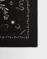Sloane - Black Floral Neck Scarf