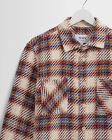 Whiting - Ecru And Multicolour Hutton Check Overshirt