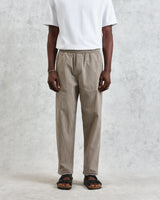 wax london men's Tyne - Natural Chalk Stripe Trousers