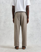 wax london men's Tyne - Natural Chalk Stripe Trousers