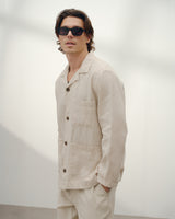 Kimpton - Beige Washed Linen Jacket