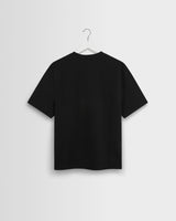 Dean - Black Textured Organic Cotton T-Shirt