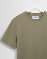 Dean - Green Textured Organic Cotton T-Shirt