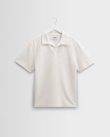 Atwood - Ecru Textured Organic Cotton Polo Shirt