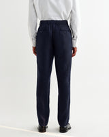 Alp - Navy Linen Trousers