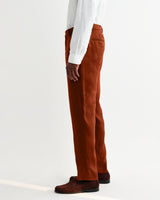 Alp - Rust Linen Slim Fit Trousers