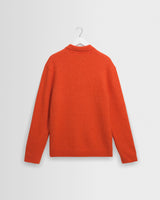 Ashford - Orange Fluffy Wool Polo