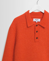 Ashford - Orange Fluffy Wool Polo