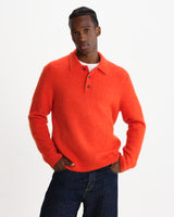 Ashford – Oranges Polo aus flauschiger Wolle