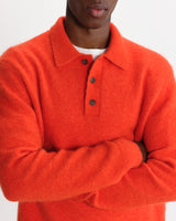 Ashford – Oranges Polo aus flauschiger Wolle
