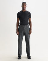 ASTON TROUSER WOOL BLEND FLECK GREY