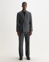 ASTON TROUSER WOOL BLEND FLECK GREY