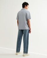 Atwood - Blue Textured Organic Cotton Polo Shirt