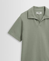 Atwood - Sage Textured Organic Cotton Polo Shirt