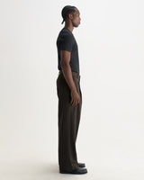 AUBYN TROUSER WOOL BLEND TWO TONE BROWN