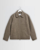 Heath - Veste en bouclé de laine mélangée écru