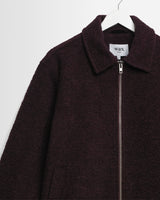Heath - Veste en bouclé de laine mélangée violet foncé