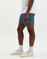 Brockwell - Blue Tile Seersucker Swim Short