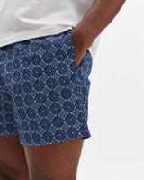 Brockwell - Blue Tile Seersucker Swim Short