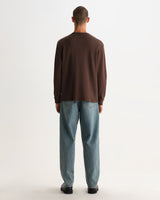 CALEB HENLEY L/S TEE WAFFLE BROWN