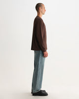 CALEB HENLEY L/S TEE WAFFLE BROWN