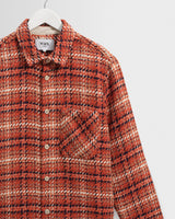 Clissold – Kariertes Overshirt „Bip“ in Rost