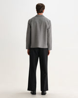 COREY L/S SHIRT MINI CHECK BLACK / ECRU