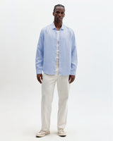 Dartford - Pale Blue Washed Linen Shirt
