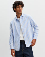 Dartford - Blue Stripe Cotton Shirt