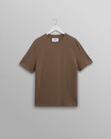 Dean - Dusty Brown Textured Organic Cotton T-Shirt