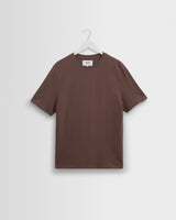 Dean - Mid Brown Textured Organic Cotton T-Shirt