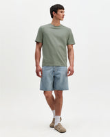 Dean - Sage Textured Organic Cotton T-Shirt