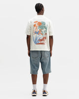 Dean - Off White Layered Flower Graphic T-Shirt