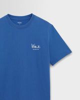 Dean - Blue And Ecru Sailing Map Print T-Shirt
