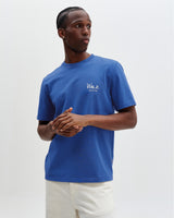Dean - Blue And Ecru Sailing Map Print T-Shirt