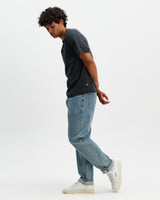 Dean - Washed Black Compact Cotton Pocket T-Shirt
