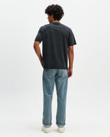 Dean - Washed Black Compact Cotton Pocket T-Shirt