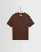 Dean - Brown Slub Cotton Pocket T-Shirt