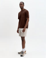 Dean - Brown Slub Cotton Pocket T-Shirt