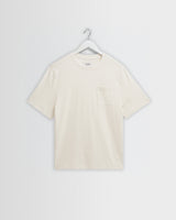 Dean - Ecru Slub Cotton Pocket T-Shirt