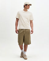Dean - Ecru Slub Cotton Pocket T-Shirt