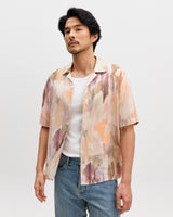 Didcot - Pastel And Multicolour Floral Short-Sleeve Shirt