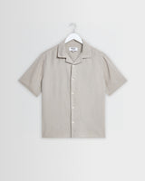 Didcot - Clay Silk Linen Short-Sleeve Shirt