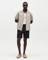 Didcot - Clay Silk Linen Short-Sleeve Shirt