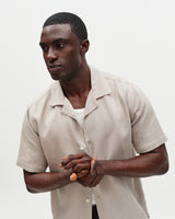 Didcot - Clay Silk Linen Short-Sleeve Shirt