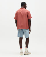 Didcot - Rust Silk Short-Sleeve Shirt