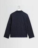 Exmouth - Navy Dobby Cotton Blazer