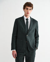 Pavillion - Dark Green Linen Tie