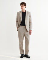 Fintry - Natural Linen Single-Breasted Blazer