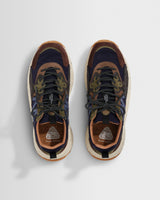 Flower Mountain - Brown And Black Suede And Nylon Solin Trainers